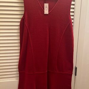Ann Taylor Factory Vivid Red Sleeveless Mini Dress